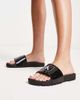 Calvin Klein Calvin Klein logo rubber slides in black - 1