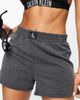 Calvin Klein Calvin Klein logo runner beach shorts in gray - 3