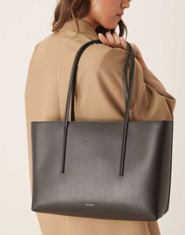 Calvin Klein Calvin Klein logo tote bag with pouch in black