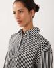 Calvin Klein Calvin Klein long sleeve cropped poplin striped shirt in black - part of a set - 3