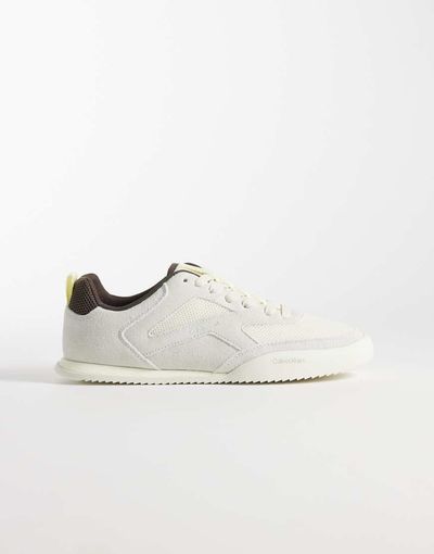 Calvin Klein Calvin Klein mesh runner sneakers in cream-Neutral