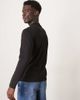 Calvin Klein Calvin Klein micro logo long sleeve mock neck t-shirt in black - 3