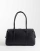 Calvin Klein Calvin Klein mini shoulder bag with silver hardware and grain texture in black - 4