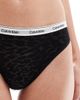 Calvin Klein Calvin Klein modern logo lace brazilian brief in black - 3