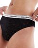 Calvin Klein Calvin Klein modern logo lace brazilian brief in black - 4