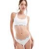 Calvin Klein Calvin Klein modern logo low rise bikini brief in white - 4
