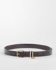 Calvin Klein Calvin Klein monogram charm 25mm belt in chocolate brown - 1