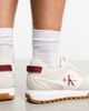 Calvin Klein Calvin Klein monogram logo sneakers in beige-Neutral - 4