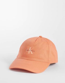 Calvin Klein Calvin Klein monologo baseball cap in orange