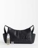 Calvin Klein Calvin Klein monologo crossbody bag with pockets in black - 2
