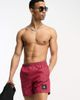 Calvin Klein Calvin Klein nylon medium drawstring swim shorts in sienna brown - 1