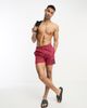 Calvin Klein Calvin Klein nylon medium drawstring swim shorts in sienna brown - 2