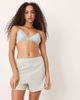 Calvin Klein Calvin Klein pajama shorts in sage green stripes-Gray - 1