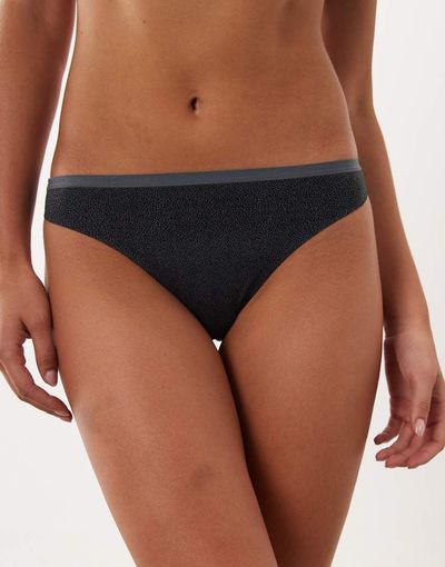 Calvin Klein Perfectly Fit No-Show Printed Bikini Briefs In Gray