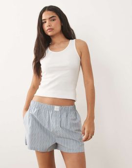 Calvin Klein Calvin Klein poplin shorts in blue stripes