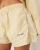 Calvin Klein Calvin Klein poplin track shorts in buttermilk stripe, part of a set-Neutral - 2