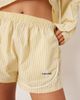 Calvin Klein Calvin Klein poplin track shorts in buttermilk stripe, part of a set-Neutral - 4