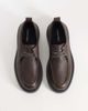 Calvin Klein Calvin Klein premium leather combat apron lace up shoe in chocolate brown - 2