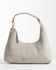 Calvin Klein Calvin Klein premium suede slouchy shoulder bag with gold trim in beige-Gray - 1