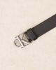 Calvin Klein Calvin Klein real leather belt with silver buckle in black - 2