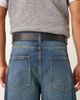 Calvin Klein Calvin Klein real leather belt with silver buckle in black - 3
