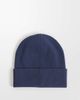 Calvin Klein Calvin Klein rib knit beanie with fine logo in blue - 2