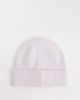Calvin Klein Calvin Klein rib knit beanie with square emblem in lilac gray - 2