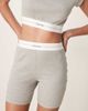 Calvin Klein Calvin Klein ribbed legging shorts in gray - 3