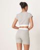Calvin Klein Calvin Klein ribbed legging shorts in gray - 4