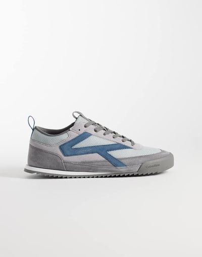 Calvin Klein Calvin Klein runner sneakers in gray and navy