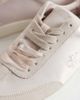 Calvin Klein Calvin Klein satin mix cupsole sneakers in gray - 4
