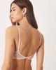 Calvin Klein Calvin Klein Sensual Stretch lightly lined plunge lace bra in blush pink - 3