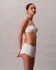 Calvin Klein Calvin Klein sexy satin balconette bra in white - 3