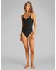 Calvin Klein Calvin Klein Shapewear sculpted stay put mesh thong bodysuit in black - 1