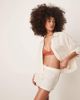Calvin Klein Calvin Klein shirt and short pajama set in cream-Multi - 1