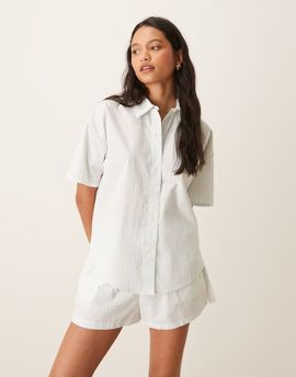 Calvin Klein Calvin Klein shorts set in mint stripe-Green