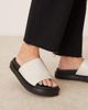Calvin Klein Calvin Klein slide sandals in white - 4