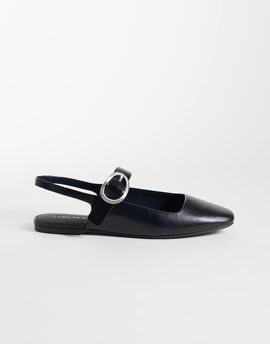 Calvin Klein Calvin Klein square ballerina sling back flats in black