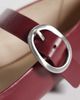 Calvin Klein Calvin Klein square toe ballet flats in burgundy-Red - 2