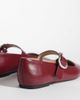 Calvin Klein Calvin Klein square toe ballet flats in burgundy-Red - 4