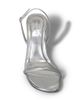 Calvin Klein Calvin Klein strappy leather kitten heels in silver - 4