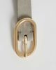 Calvin Klein Calvin Klein suede buckle 20mm belt in beige-Neutral - 3