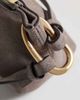 Calvin Klein Calvin Klein suede shoulder bag with cross-body double strap in taupe-Neutral - 3