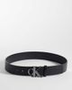 Calvin Klein Calvin Klein textured buckle belt 40mm in black - 1