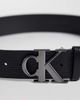 Calvin Klein Calvin Klein textured buckle belt 40mm in black - 2
