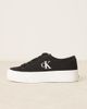 Calvin Klein Calvin Klein vulc flatform canvas sneakers in black - 2