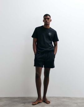 Calvin Klein Calvin Klein waffle knit shorts with drawstrings in black - part of a set