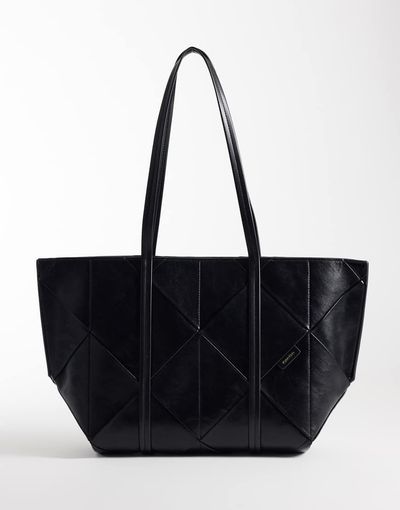 Calvin Klein Calvin Klein woven carryall bag in black