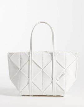 Calvin Klein Calvin Klein woven mini tote in white