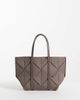 Calvin Klein Calvin Klein woven suede mini tote bag with crossbody strap in brown-Neutral - 1